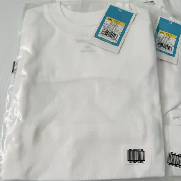 Lot Of 10 Circo White Long Sleeve Tee Blanks NWT Size 12 Mo - Picture 2 of 5